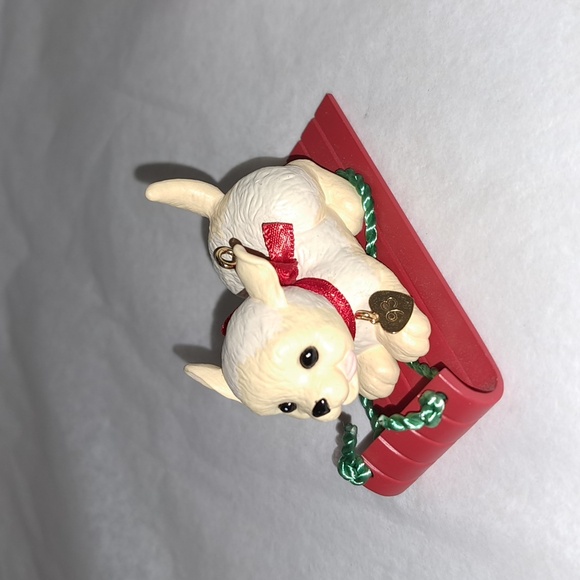 HALLMARK GOLDEN RETRIEVER PUPPY LOVE 1993 Ornament in box - Picture 4 of 4